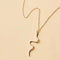 Minimalist necklace with snake pattern