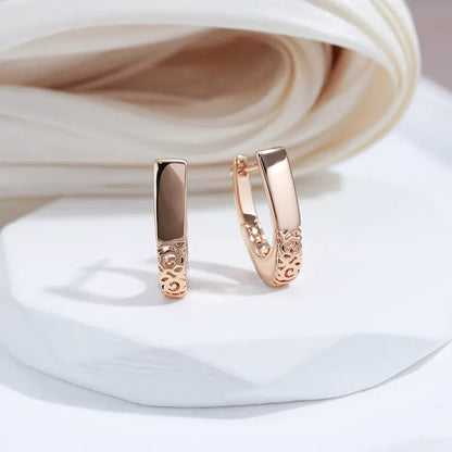 Elegant gold hoop earrings